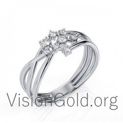 Anillo de mujer con diamante brillante 0578