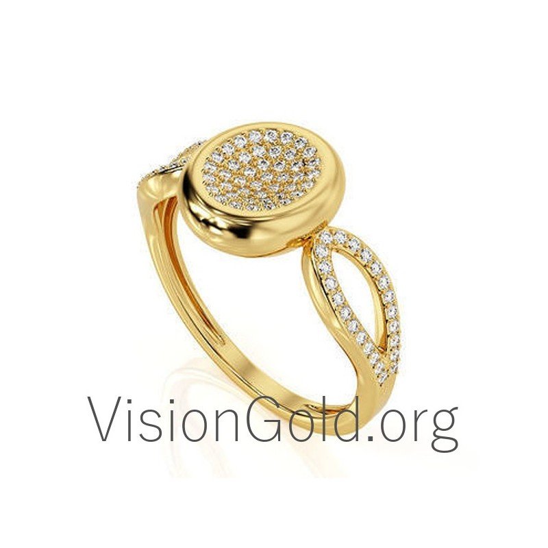 Anillos Oro 18K-Anillos Oro 14K 0577