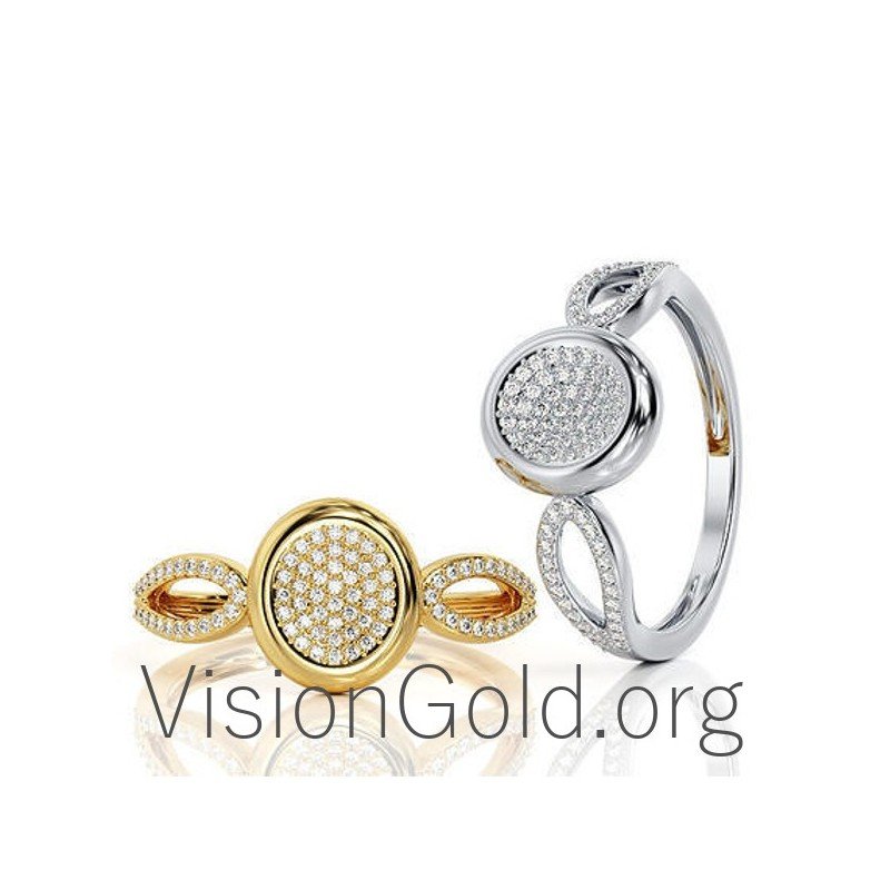 Anillos Oro 18K-Anillos Oro 14K 0577