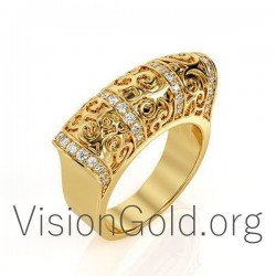 Fashion Women's Ring With Diamonds 0579