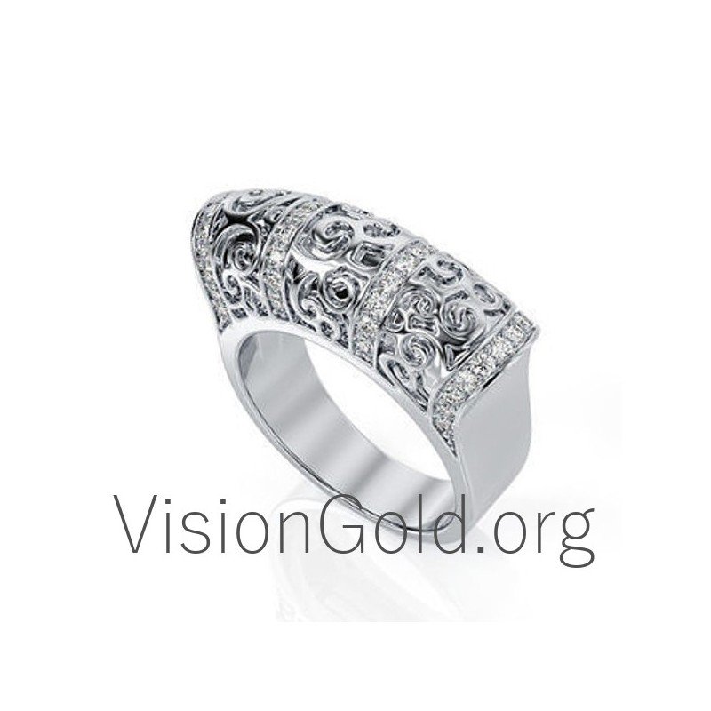 Anillo de moda para mujer con diamantes 0579