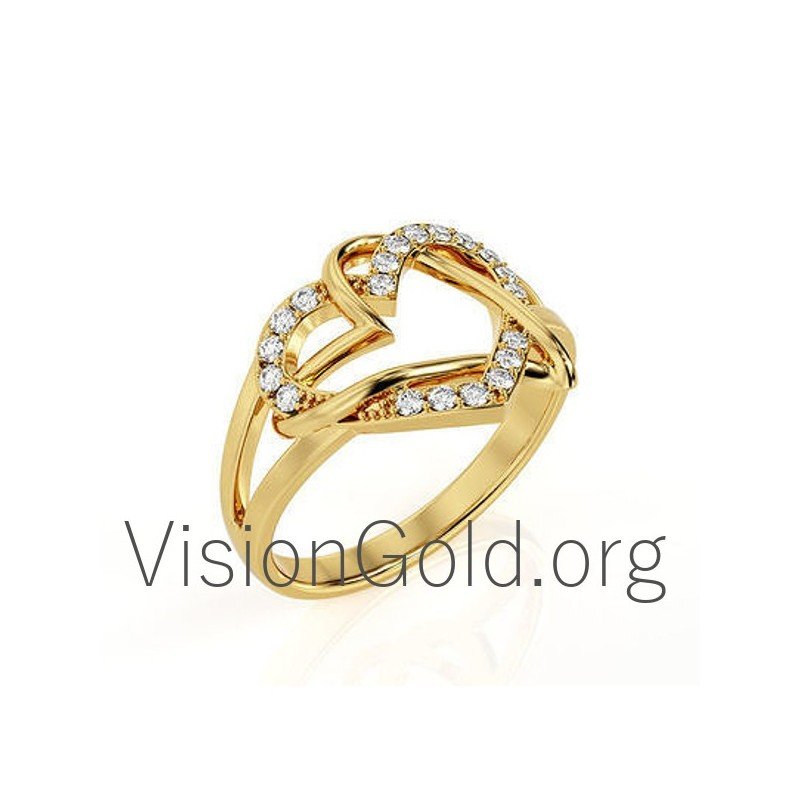 Anillo Corazon Oro 0581