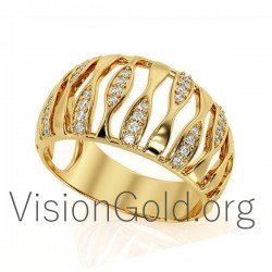 Λευκοχρυσα Δαχτυλιδια-Ροζ Χρυσο Δαχτυλιδια 0575