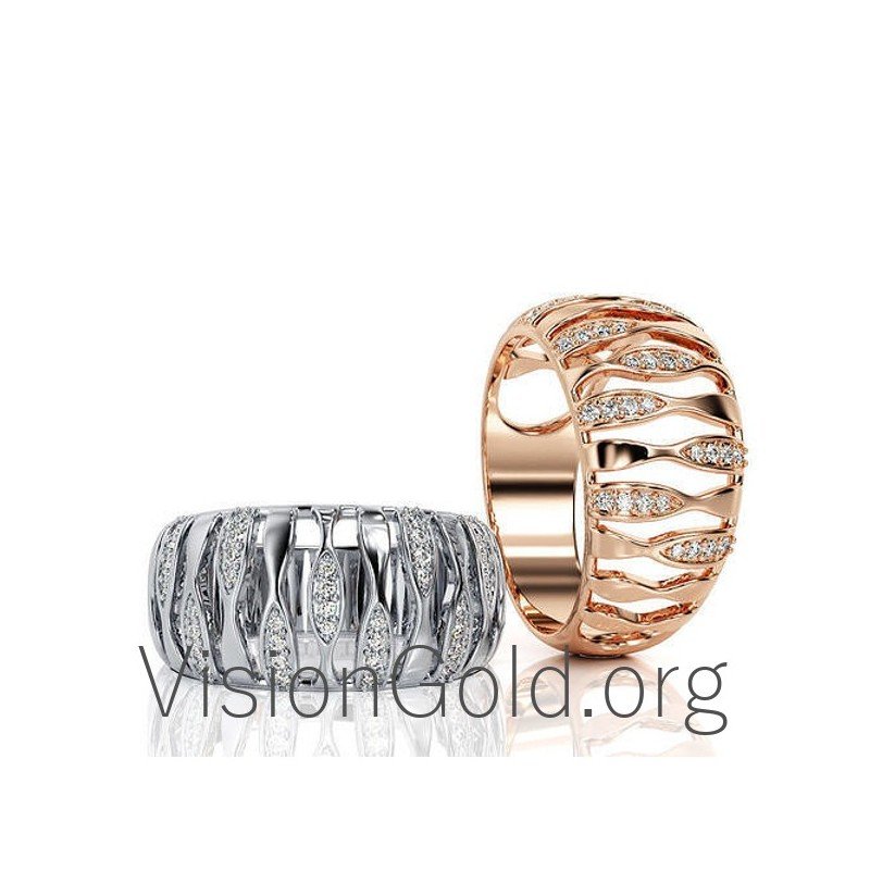 Anillos Oro Blanco-Anillos Oro Rosa 0575