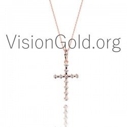 Minimal Women's Cross mit Diamanten 0079