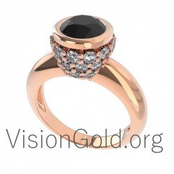 Fashion Solitaire Ring With Zircon Stones 0565