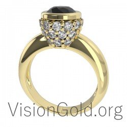 Fashion Μονοπετρο Δαχτυλιδι Με Ζιργκον Πετρες 0565