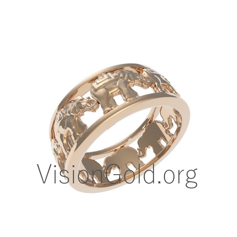 Anillo Boho Elefantes, anillos de mujer skroutz 0587