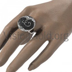 Anillo de mujer de moda hecho a mano con circón 0588