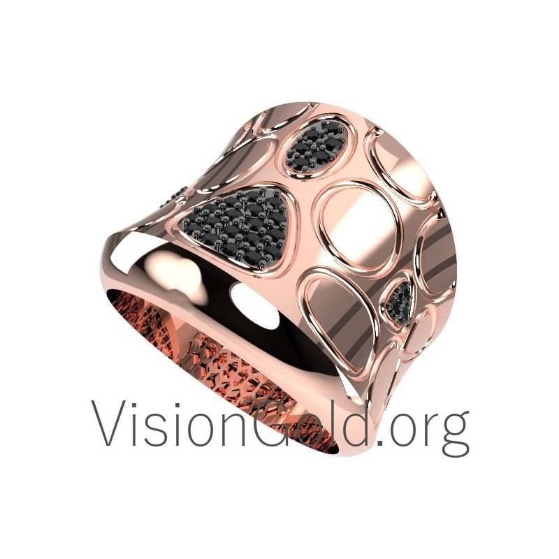 Fashion Ασημενιο Δαχτυλιδι Μεγαλο Με Ζιργκον Πετρες 0590