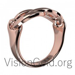 Unique Handmade Sterling Silver 925 Chain Ring 0591