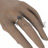 Women's Ring With Diamonds-Economic Ring With Diamonds 0593