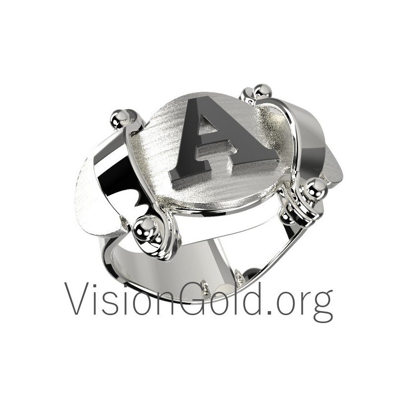 Engraved ring-Personalized Ring-Signet Ring 0595