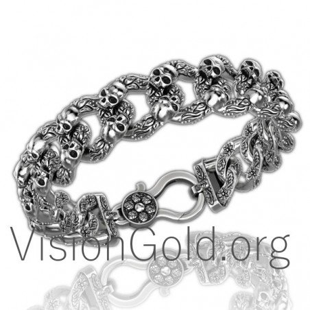 Silver Bracelets for Men for sale-Buy Sterling Silver Men's Bracelets Online 0014