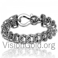 Silver Bracelets for Men for sale-Buy Sterling Silver Men's Bracelets Online 0014