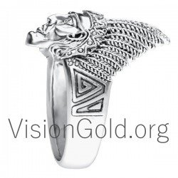 Silber Herrenring Indianer 0065