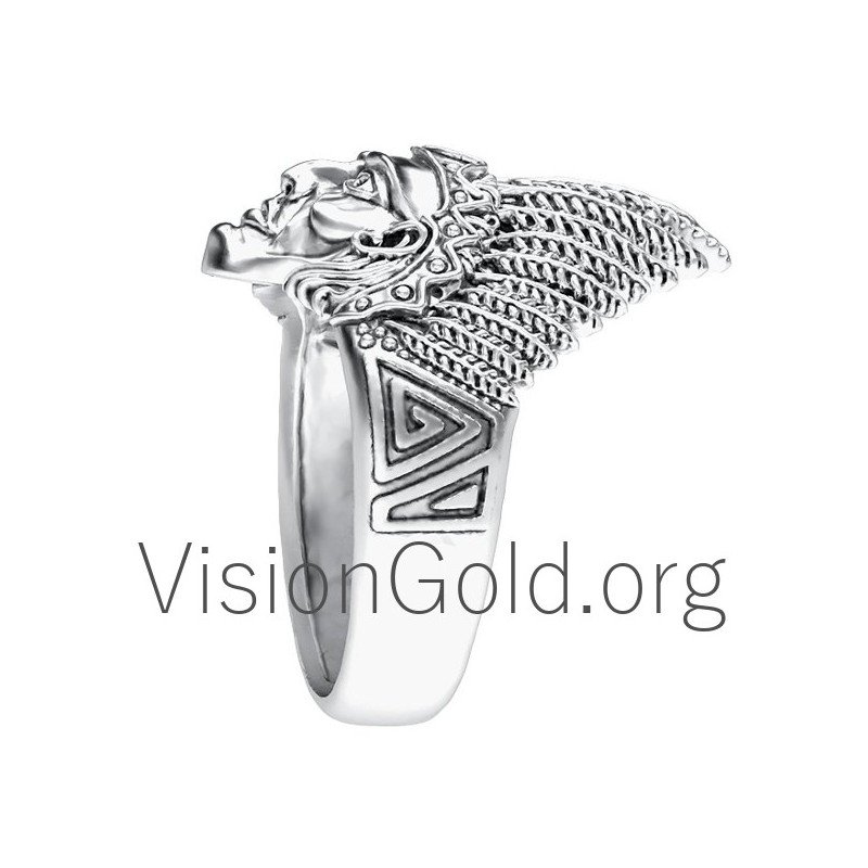 Silber Herrenring Indianer 0065