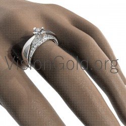 Solitaire Ring With Cubic Zirconia 0007