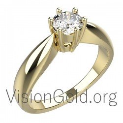 Weißgold Monopetro mit Diamant Brillant 0017