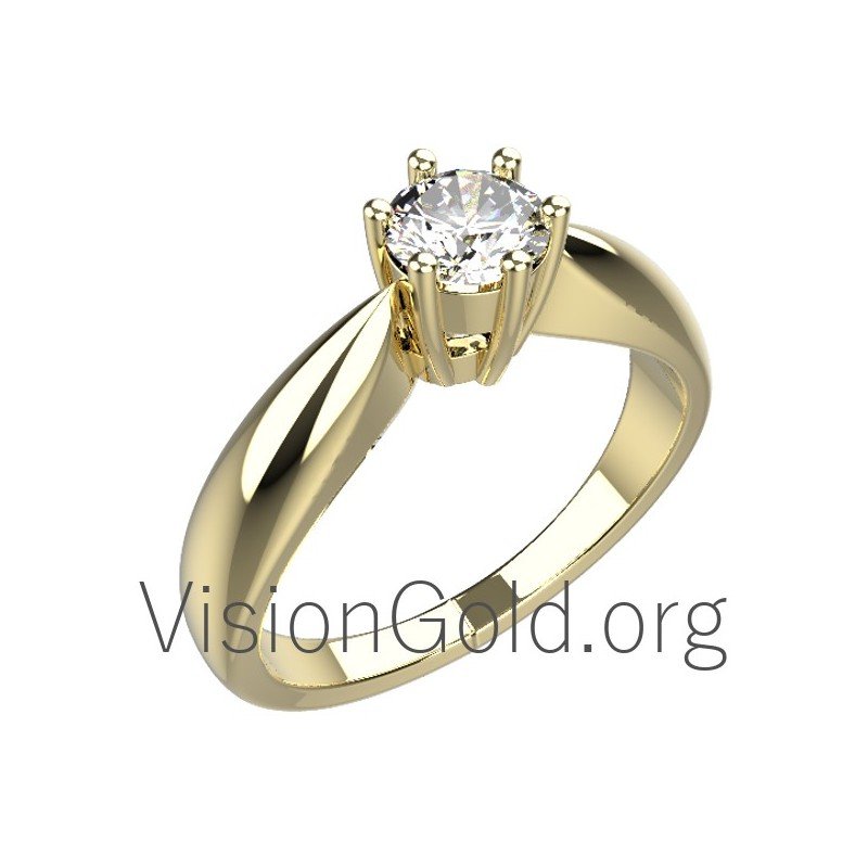 Weißgold Monopetro mit Diamant Brillant 0017