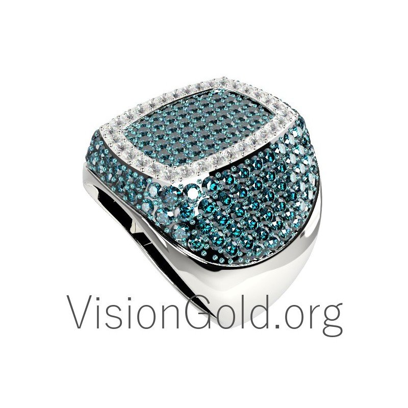 Ring K18 Mit Diamanten im Brillantschliff 0604