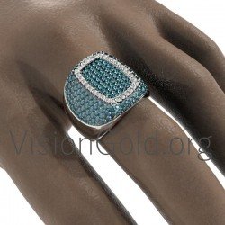 Ring K18 Mit Diamanten im Brillantschliff 0604