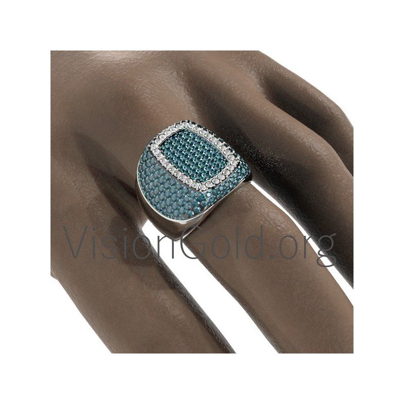 Ring K18 Mit Diamanten im Brillantschliff 0604