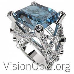 Ακουαμαρινα Δαχτυλιδι-Ακουαμαρινα Κοσμηματα 0605