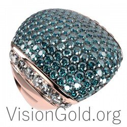 Women's Fashion Ring K18 With Diamonds 0610