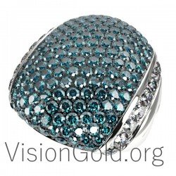 Women's Fashion Ring K18 With Diamonds 0610