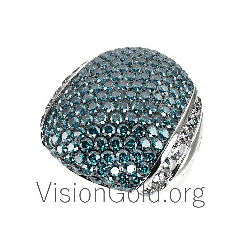 Women's Fashion Ring K18 With Diamonds 0610