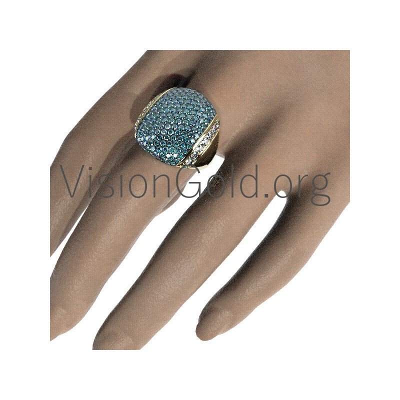 Women's Fashion Ring K18 With Diamonds 0610