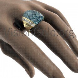 Women's Fashion Ring K18 With Diamonds 0610