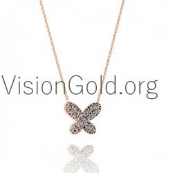 Gold Pendant Charm Butterfly 0338