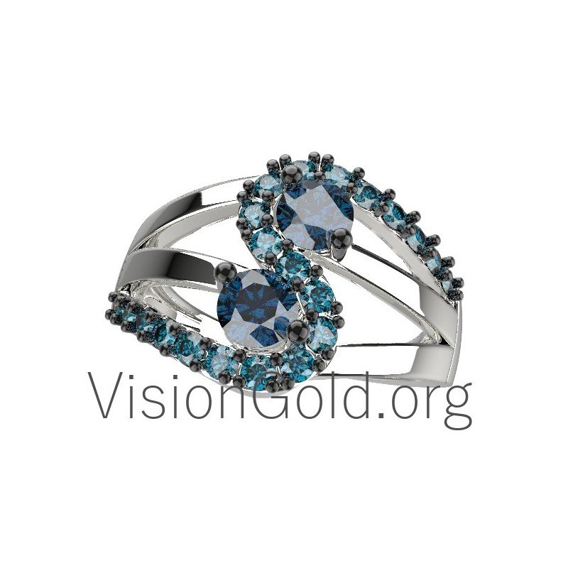 Unique Handmade Silver & Gemstone Ring 0619