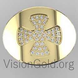 Γυναικειο Δαχτυλιδι Σταυρος Με Ζιργκον Πετρες 0620