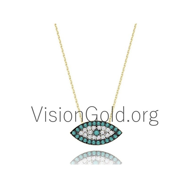 Collar de mal de ojo para mujer - Colgante de mal de ojo