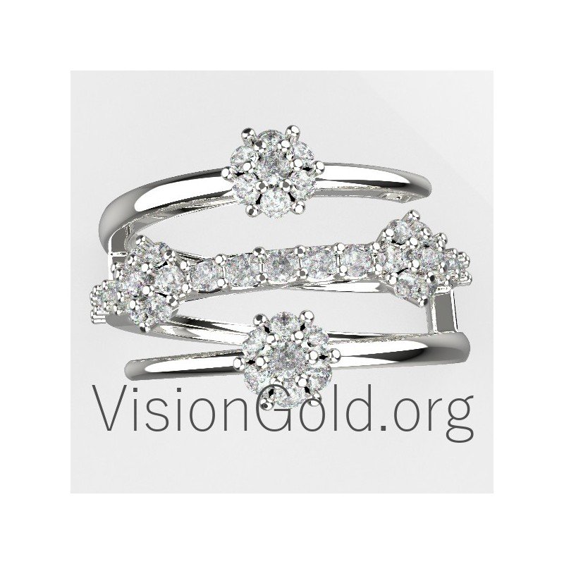 Εντυπωσιακο Γυναικειο Δαχτυλιδι Με Πετρες 0624