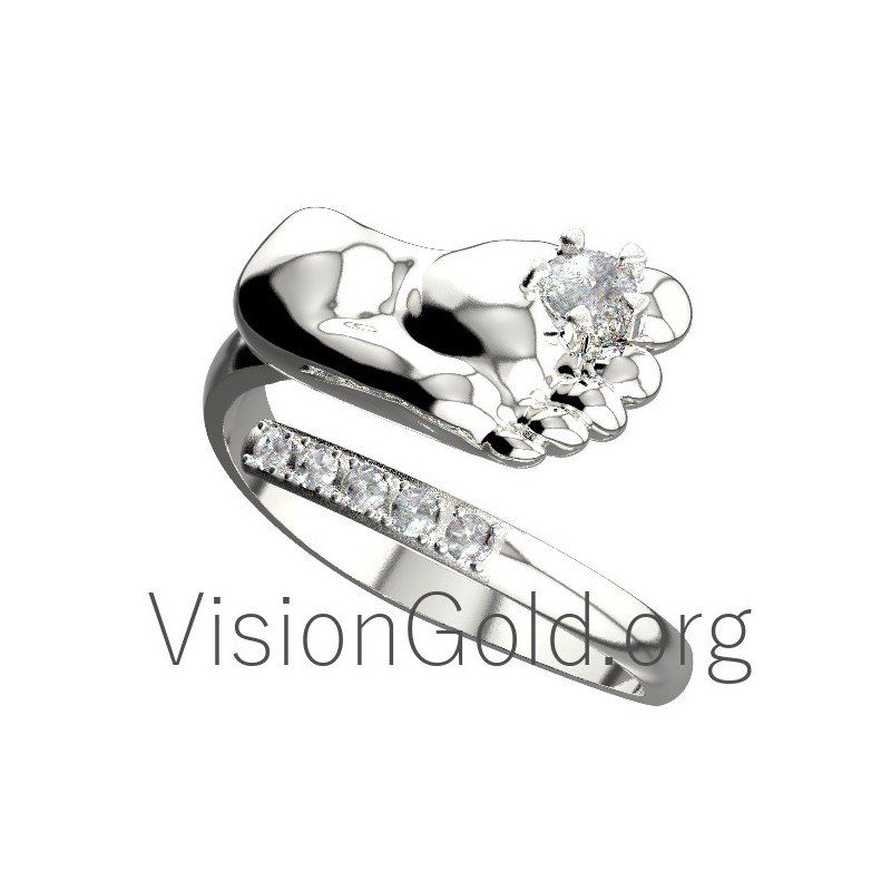 Baby Feet Ring Personalized Ring 0625