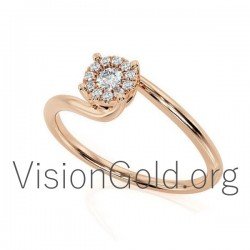 Impresionante anillo de mujer con diamantes 0622