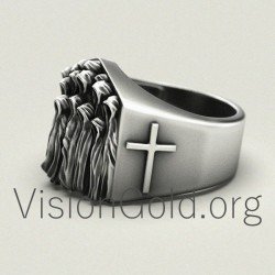 925 Sterling Silver Gothic Ring 0093