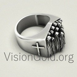 925 Sterling Silver Gothic Ring 0093