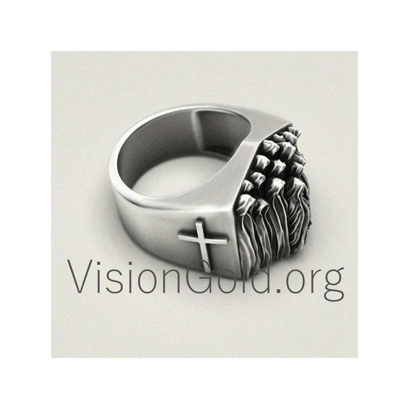 925 Sterling Silver Gothic Ring 0093