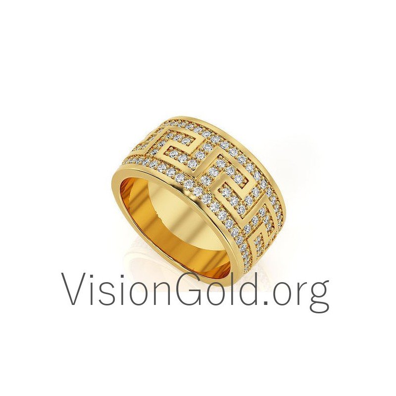 Δαχτυλιδι Μαιανδρος Με Πετρες 0630