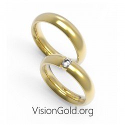 Βέρες Λευκόχρυσες Ζευγάρι 0003