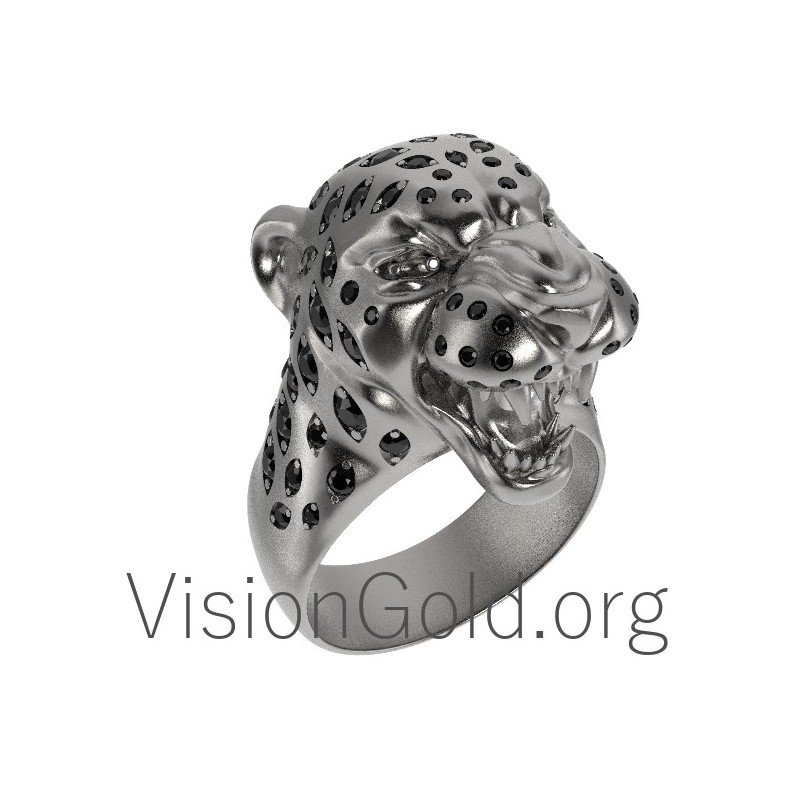 Men's Panther Ring 0103