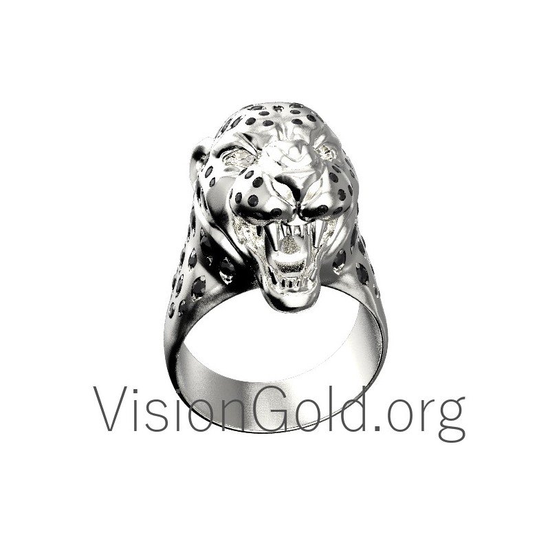 Men's Panther Ring 0103