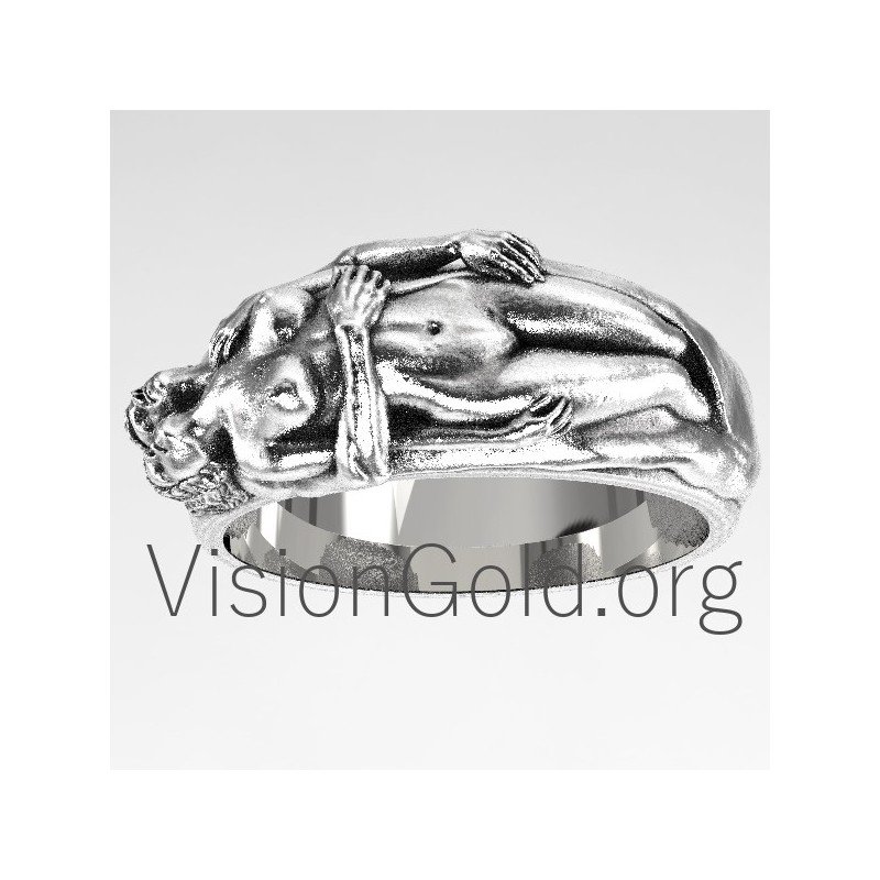 Романтическое кольцо из стерлингового серебра 925 пробы