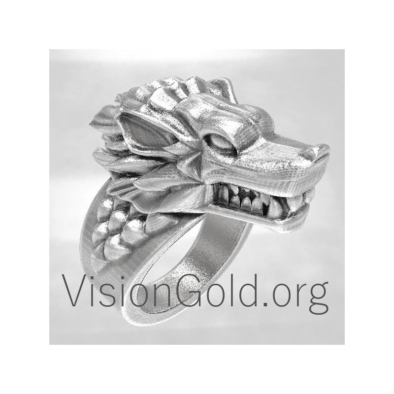 Rock Ανδρικο Δαχτυλιδι Λυκανθρωπος 0080