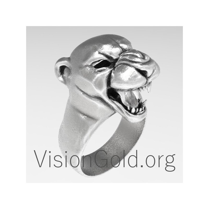 Ανδρικο δαχτυλιδι Πανθηρας 0103a